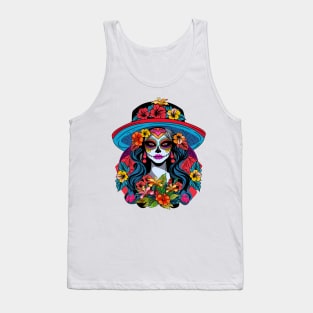 La Catrina with flowers Tank Top